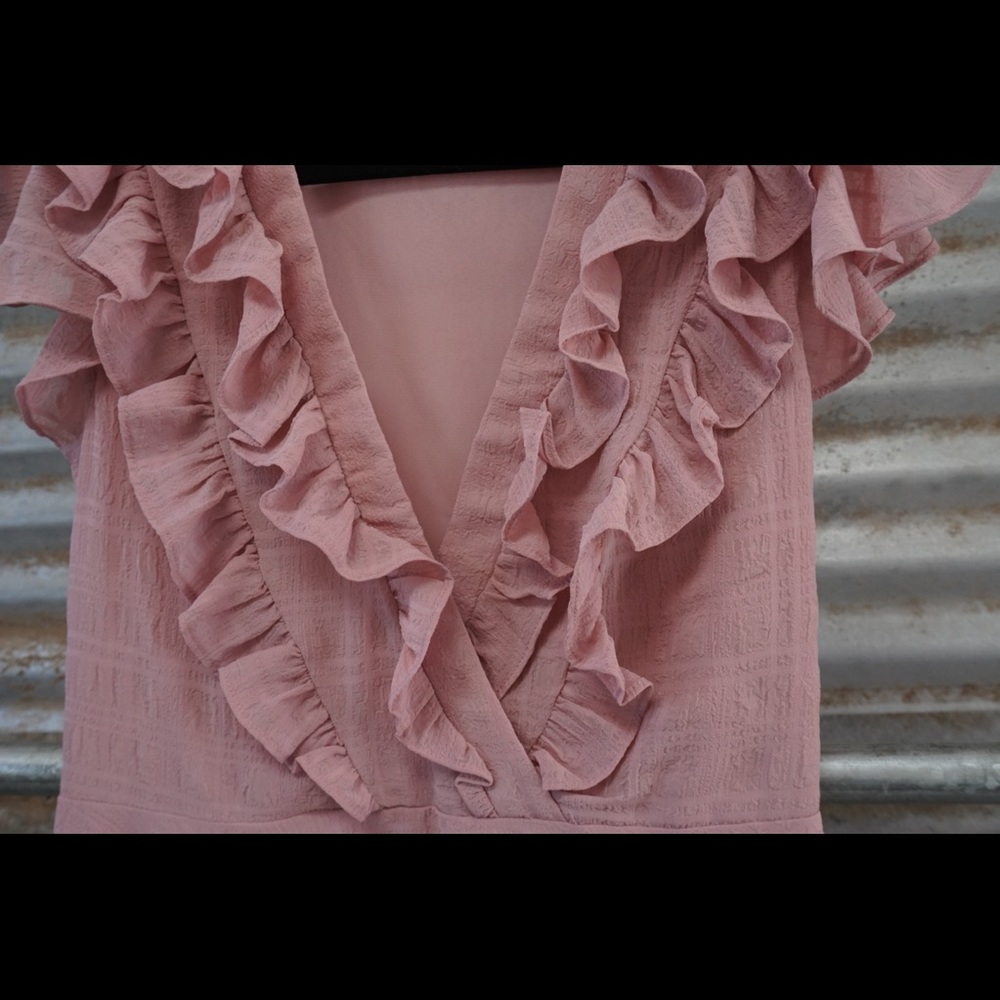 Saints and Secrets Pink Chiffon dress. - Picture 2 of 4